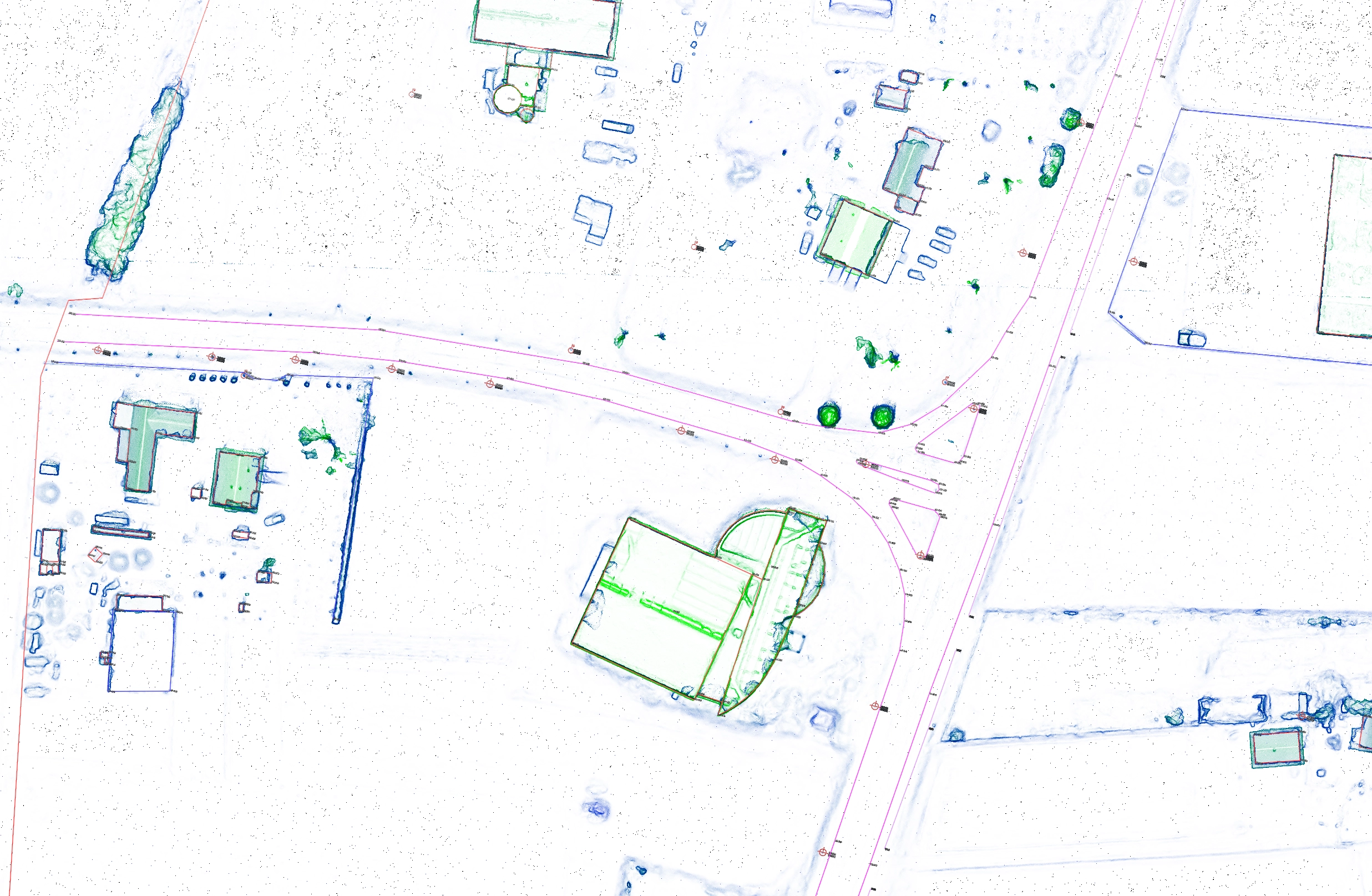 Detailed 3D model image generated from Scan to CAD drafting process using pointcloud data.